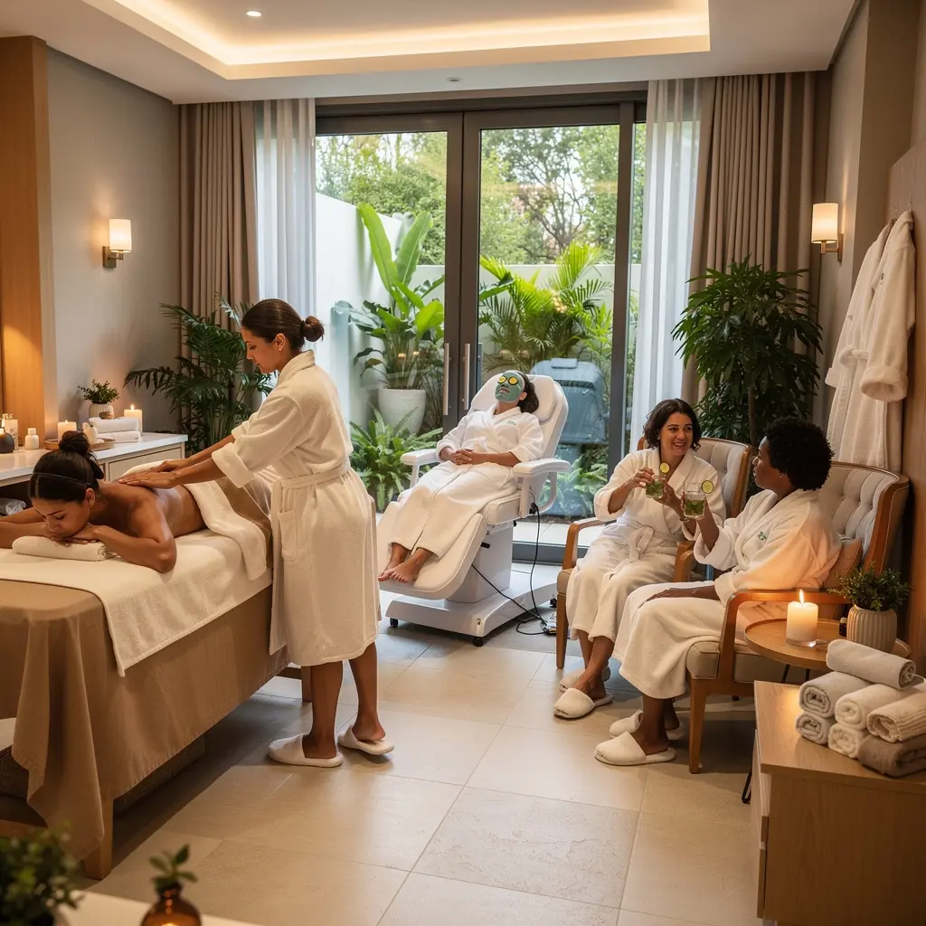 Современный дом с видом на гольф-поле в жилом комплексе.